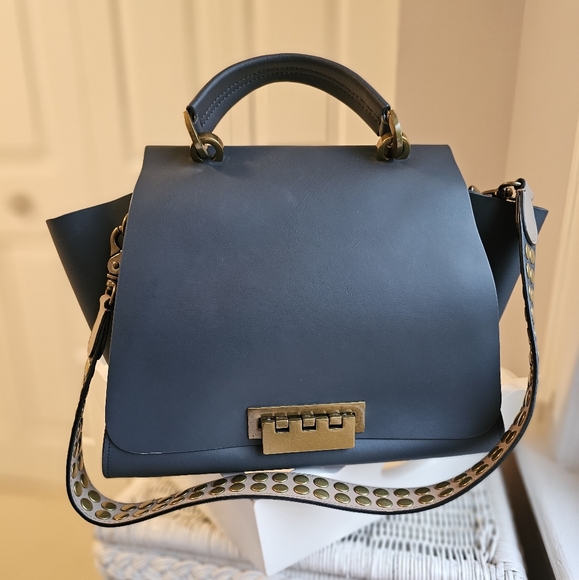 ZAC Zac Posen Eartha Bag With 2 Diff Straps -Navy- NWOT